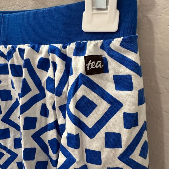 Tea Collection Blue & White Geometric Skort - Picture 6 of 8